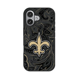 New Orleans Saints Paisley Bump Phone Case for Apple iPhone