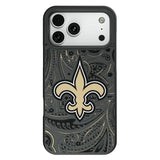 New Orleans Saints Paisley Bump Phone Case for Apple iPhone
