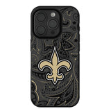 New Orleans Saints Paisley Bump Phone Case for Apple iPhone