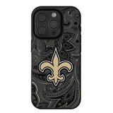 New Orleans Saints Paisley Bump Phone Case for Apple iPhone