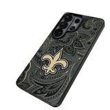 New Orleans Saints Paisley MagSafe Compatible Phone Case for Samsung Galaxy 26 Series