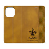 New Orleans Saints Personalized Burn Folio Phone Case for Apple iPhone