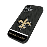 New Orleans Saints Personalized EndZone Plus Bump Phone Case for Apple iPhone