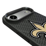 New Orleans Saints Personalized EndZone Plus Bump Phone Case for Apple iPhone