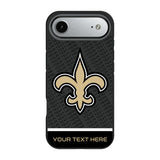 New Orleans Saints Personalized EndZone Plus Bump Phone Case for Apple iPhone 17 Series