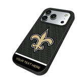 New Orleans Saints Personalized EndZone Plus Bump Phone Case for Apple iPhone