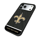 New Orleans Saints Personalized EndZone Plus Bump Phone Case for Apple iPhone