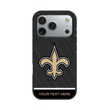 New Orleans Saints Personalized EndZone Plus Bump Phone Case for Apple iPhone 17 Series