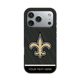 New Orleans Saints Personalized EndZone Plus Bump Phone Case for Apple iPhone