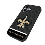 New Orleans Saints Personalized EndZone Plus Bump Phone Case for Apple iPhone