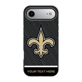 New Orleans Saints Personalized EndZone Plus Bump Phone Case for Apple iPhone