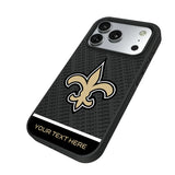 New Orleans Saints Personalized EndZone Plus Bump Phone Case for Apple iPhone