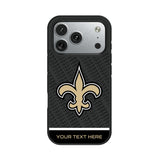 New Orleans Saints Personalized EndZone Plus Bump Phone Case for Apple iPhone
