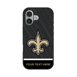 New Orleans Saints Personalized EndZone Plus Bump Phone Case for Apple iPhone