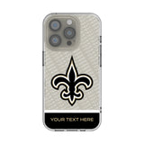 New Orleans Saints Personalized EndZone Plus Clear Phone Case for Apple iPhone
