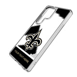 New Orleans Saints Personalized EndZone Plus Clear Phone Case for Samsung Galaxy