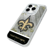New Orleans Saints Personalized EndZone Plus Glitter Phone Case for Apple iPhone