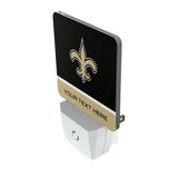 New Orleans Saints Personalized Endzone Solid Night Light 2-Pack