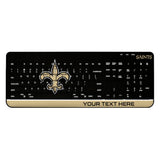 New Orleans Saints Personalized Endzone Solid Wireless USB Keyboard
