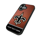 New Orleans Saints Personalized Football Bump Phone Case for Apple iPhone