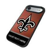 New Orleans Saints Personalized Football Bump Phone Case for Apple iPhone