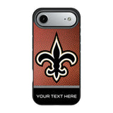 New Orleans Saints Personalized Football Bump Phone Case for Apple iPhone