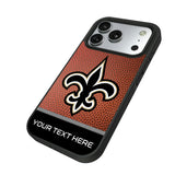 New Orleans Saints Personalized Football Bump Phone Case for Apple iPhone