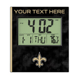 New Orleans Saints Personalized Hatch Wall Clock