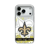 New Orleans Saints Personalized Tilt Glitter Phone Case for Apple iPhone