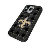 New Orleans Saints Plaid MagSafe Compatible Phone Case for Apple iPhone