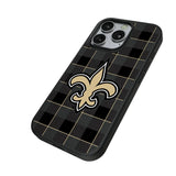 New Orleans Saints Plaid MagSafe Compatible Phone Case for Apple iPhone