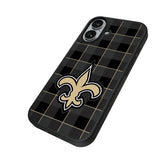 New Orleans Saints Plaid MagSafe Compatible Phone Case for Apple iPhone