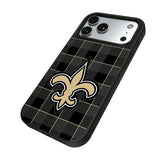 New Orleans Saints Plaid MagSafe Compatible Phone Case for Apple iPhone