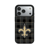 New Orleans Saints Plaid MagSafe Compatible Phone Case for Apple iPhone