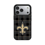 New Orleans Saints Plaid MagSafe Compatible Phone Case for Apple iPhone