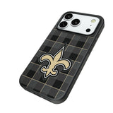 New Orleans Saints Plaid MagSafe Compatible Phone Case for Apple iPhone