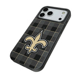 New Orleans Saints Plaid MagSafe Compatible Phone Case for Apple iPhone