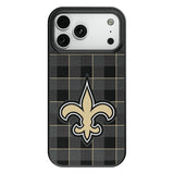 New Orleans Saints Plaid MagSafe Compatible Phone Case for Apple iPhone