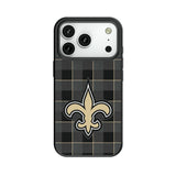 New Orleans Saints Plaid MagSafe Compatible Phone Case for Apple iPhone