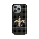 New Orleans Saints Plaid MagSafe Compatible Phone Case for Apple iPhone
