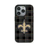 New Orleans Saints Plaid MagSafe Compatible Phone Case for Apple iPhone