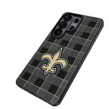 New Orleans Saints Plaid MagSafe Compatible Phone Case for Samsung Galaxy 26 Series