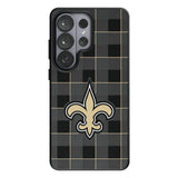 New Orleans Saints Plaid MagSafe Compatible Phone Case for Samsung Galaxy 26 Series