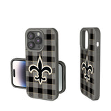 New Orleans Saints Plaid Soft Touch Phone Case for Apple iPhone
