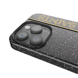 New Orleans Saints Sidebar Black Bling Phone Case for Apple iPhone