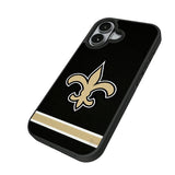 New Orleans Saints Stripe Bump Phone Case for Apple iPhone
