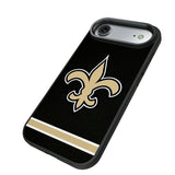 New Orleans Saints Stripe Bump Phone Case for Apple iPhone