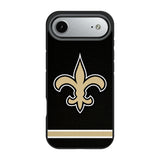 New Orleans Saints Stripe Bump Phone Case for Apple iPhone