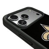 New Orleans Saints Stripe Bump Phone Case for Apple iPhone