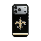 New Orleans Saints Stripe Bump Phone Case for Apple iPhone